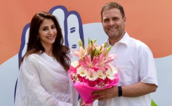 अभिनेत्री उर्मिला मातोंडकर राहुल गांधी के समक्ष कांग्रेस में होंगी आज शामिल